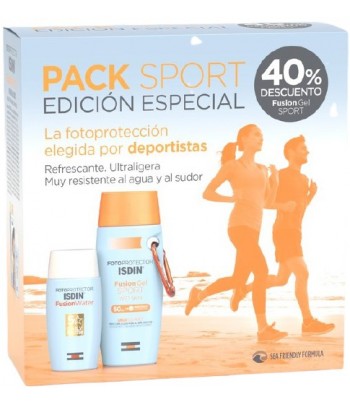 Isdin Fotoprotector Pack Sport Fusion Water SPF50 50ml + Fusion Gel Sport SPF50 100ml