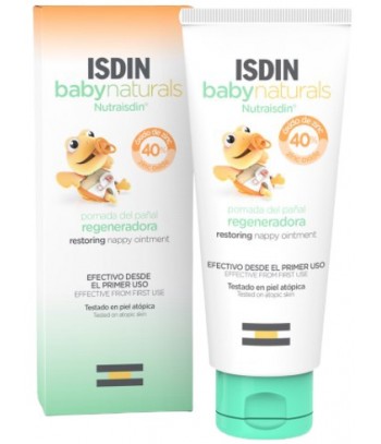 Isdin Baby Naturals Pomada del Pañal Regeneradora con Óxido de Zinc 40% 50ml