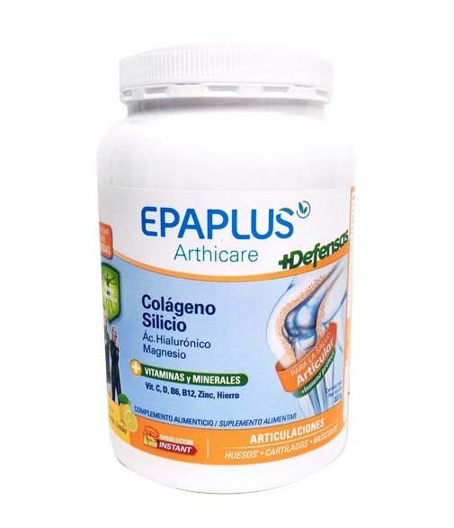 Epaplus Arthicare +Defensas Colágeno Silicio +Vitaminas y Minerales Sabor Limón 337gr