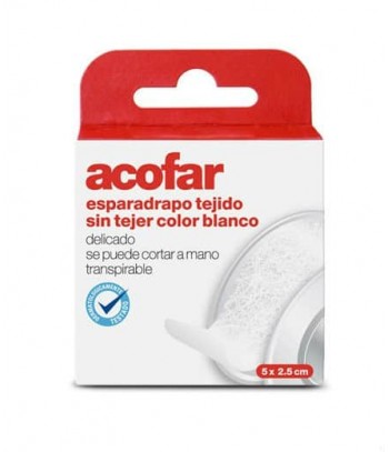Acofar Esparadrapo Papel Color Blanco 5X2.5