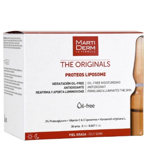 MartiDerm The Original Proteos Liposome Oil-Free Piel Grasa 30 Ampollas