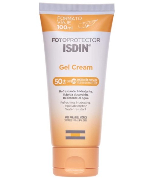 Isdin Photoprotector Gel Cream SPF50+ Travel Size 100ml