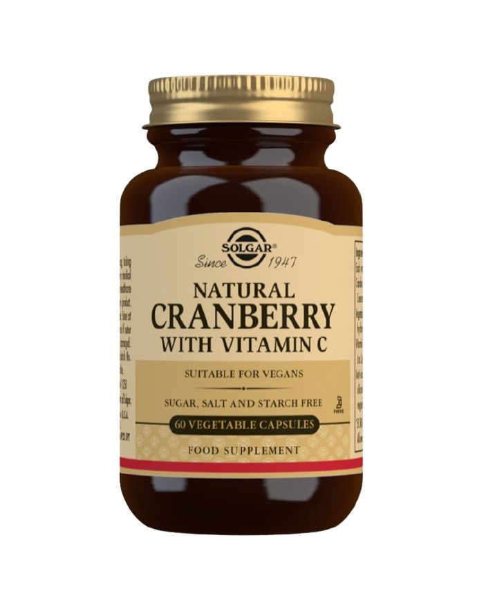 Solgar Cranberry with Vitamin C 60 Vegetable Capsules