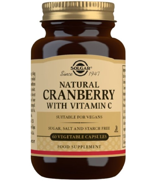 Solgar Cranberry with Vitamin C 60 Vegetable Capsules