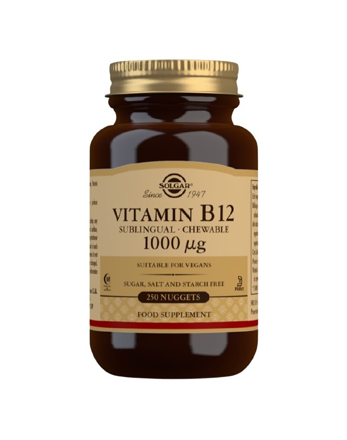 Solgar Vitamin B12 1000μg (Cyanocobalamin) 100 Chewable Tablets