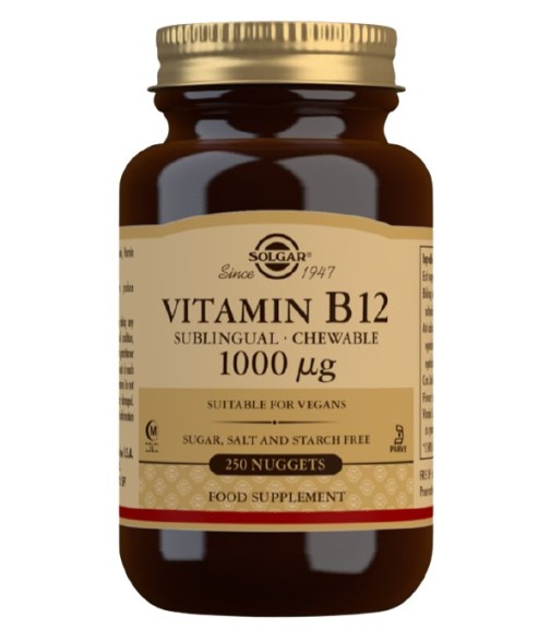 Solgar Vitamin B12 1000μg (Cyanocobalamin) 100 Chewable Tablets