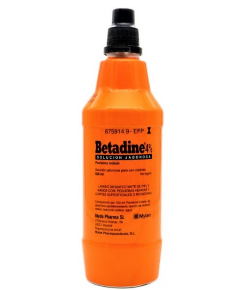Betadine 4% Solución Jabonosa Cutánea 500ml