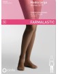 Farmalastic Media Larga Con Blonda Compresión Normal 140 DEN Color Beige Talla Mediana