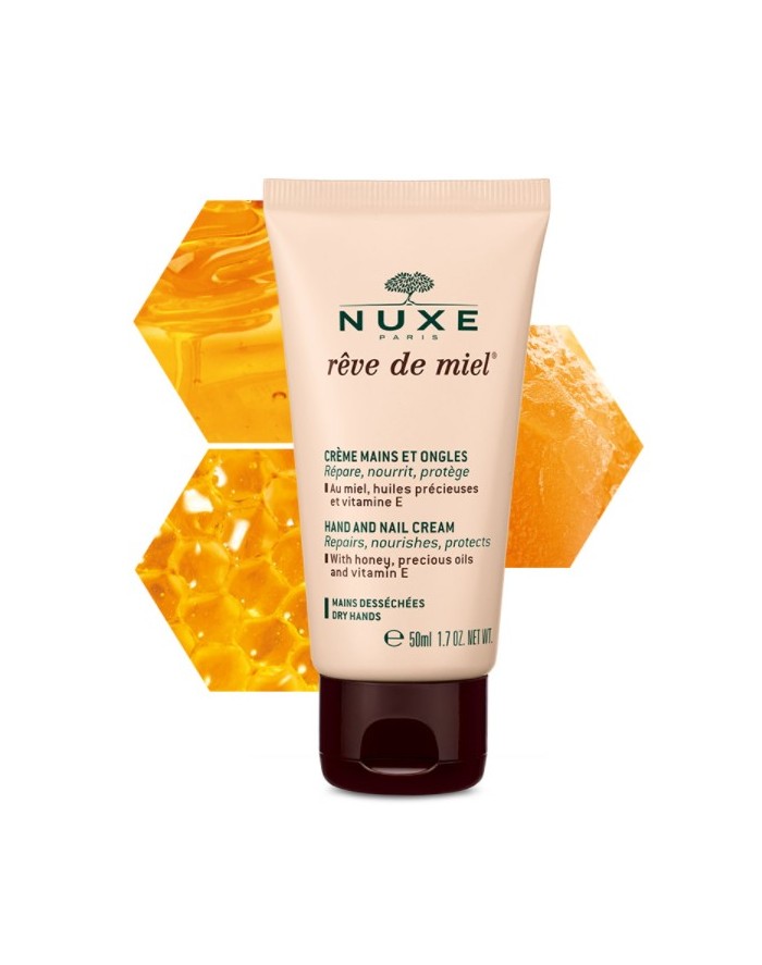 Nuxe Rêve de Miel Hand and Nail Cream for Dry or Damaged Hands 50ml