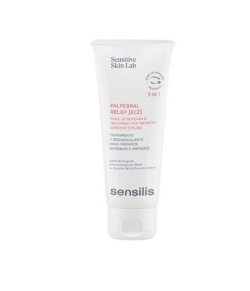 Sensilis Palpebral Relief [ECZ] 2 in 1 Makeup Remover and Treatment for Sensitive and Irritated Eyelids 100ml