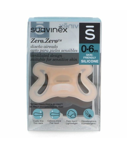 Suavinex Chupete Zero.Zero™ 0-6 Meses Tetina Fisiológica 1 Unidad