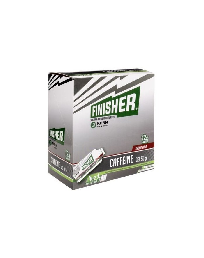 Finisher Caffeine Gel 50 Gramos Sabor Cola 12 Sobres