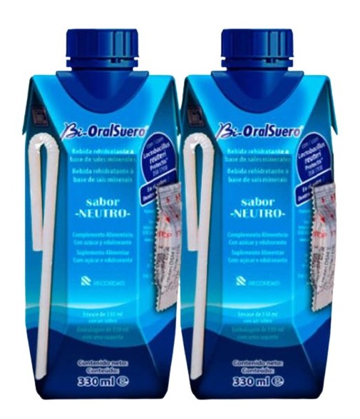 Bi-Oral Suero Sabor Neutro 2 Bricks x 330ml