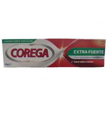 Corega Extra Fuerte Crema Fijadora Para Prótesis Dentales 40g