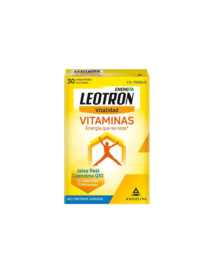 Leotron Vitality Vitamins Royal Jelly Coenzyme Q10 12 Vitamins and 11 Minerals 30 Scored Tablets