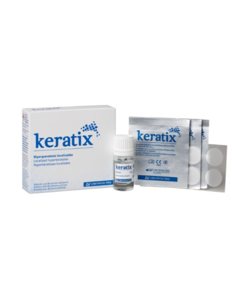 Keratix Solución 25% Acido Salicílico 3g + 36 Parches Adhesivos