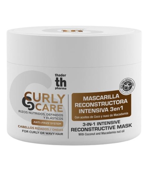 TH Pharma Curly Care 3 in 1 Intensive Reconstructing Mask for Curls and Waves 300ml