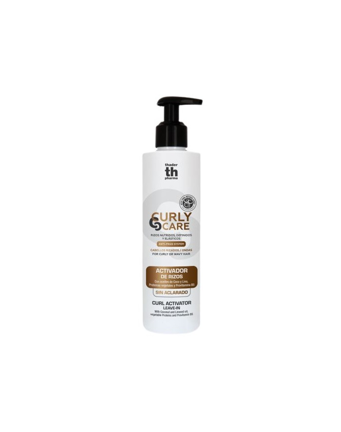 TH Pharma Curly Care Activador de Rizos y Ondas Anti-Frizz Sin Aclarado 200ml