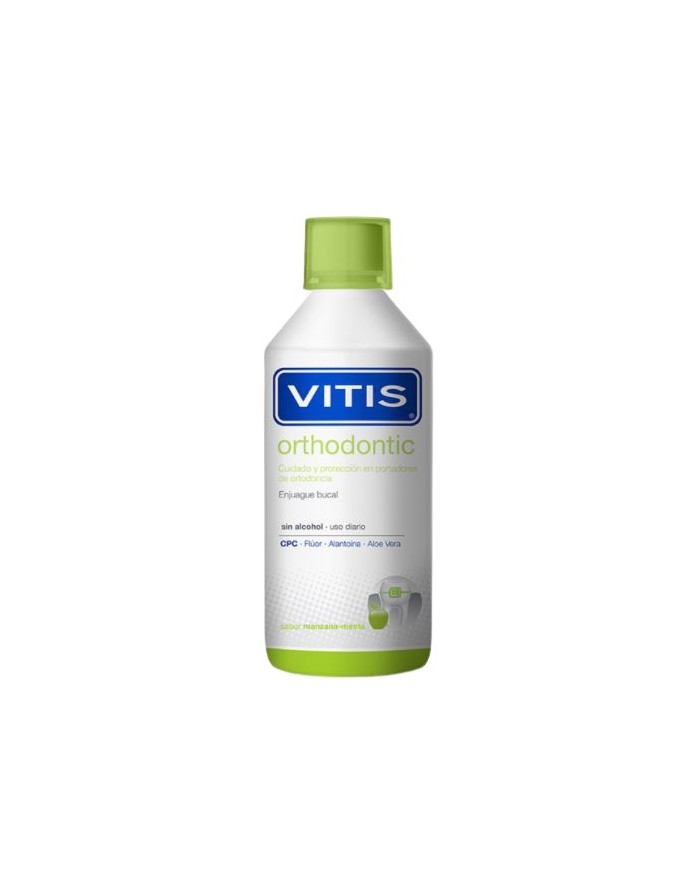 Vitis Ortodoncia Colutorio Sabor Manzana-Menta 500ml