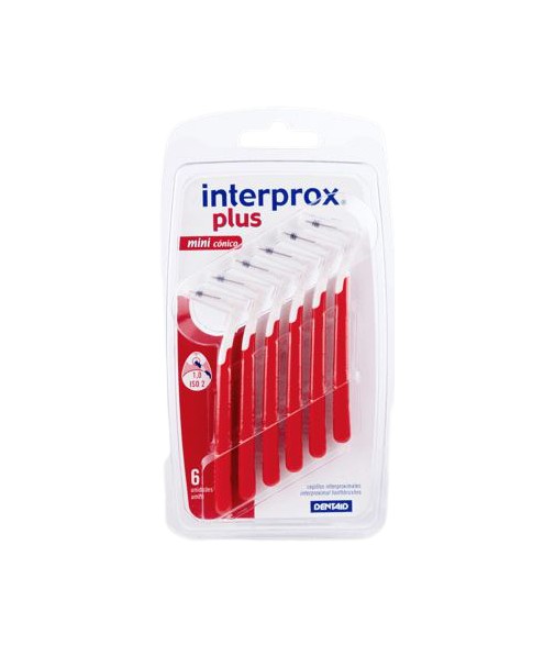 Interprox Plus Mini Cónico Cepillos Interproximales 1.0mm 6 Unidades