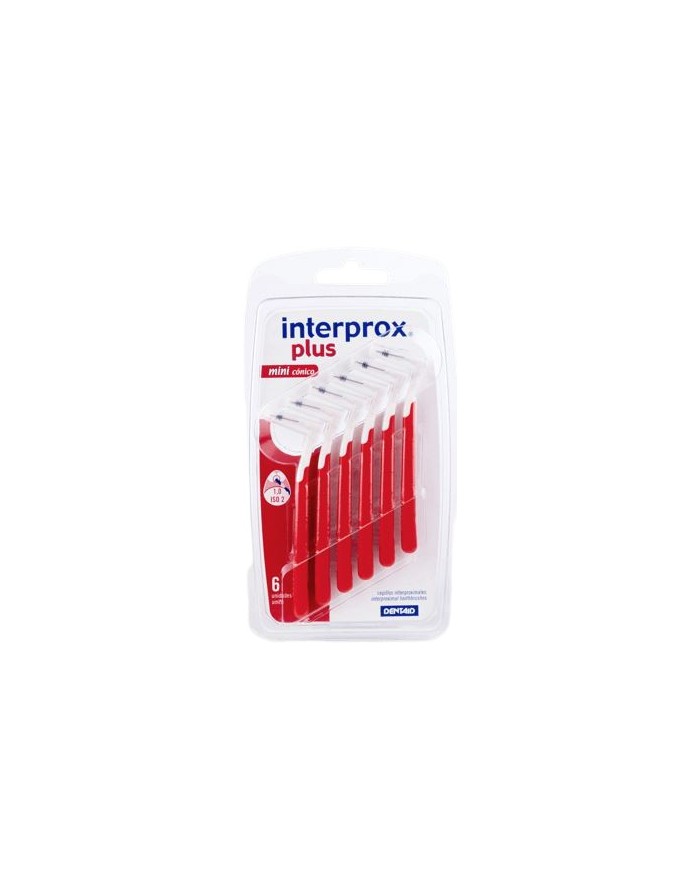 Interprox Plus Mini Cónico Cepillos Interproximales 1.0mm 6 Unidades