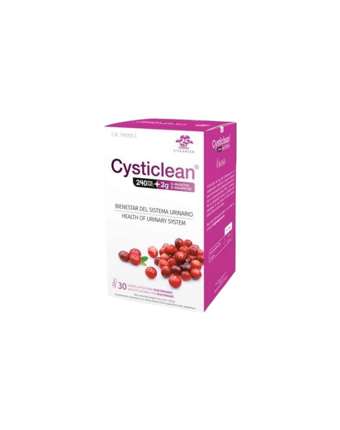 Cysticlean 240mg PAC + 2g D-Manosa 30 Capsules