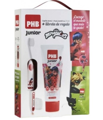 PHB Pack Junior +6 Años Cepillo Dental + Pasta Dentífrica Sabor Fresa 75ml + Libreta de Regalo