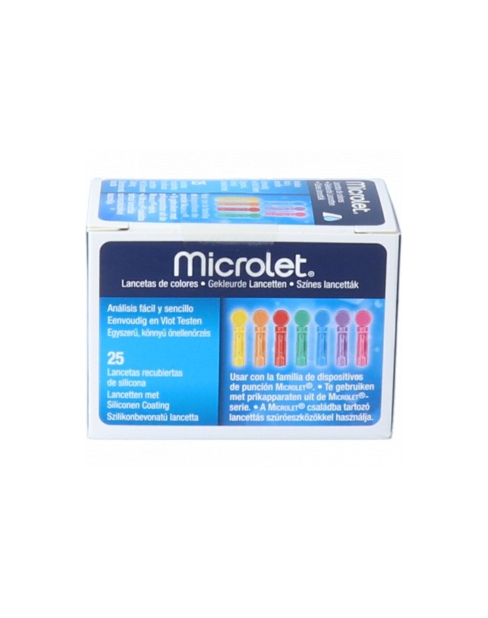 Microlet Colored Lancets 25 Units