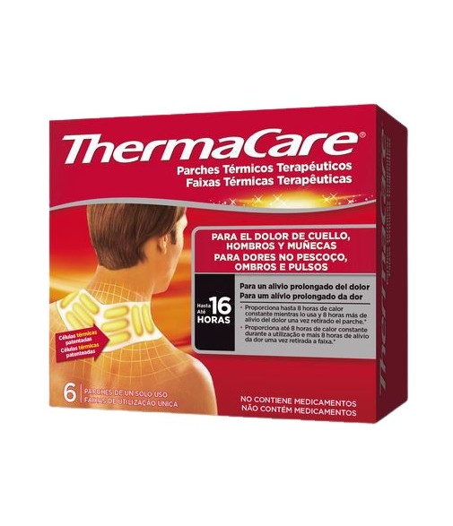 Thermacare Therapeutic Heat Patches for Neck, Shoulders and Wrists Box of 6 Units