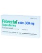 Febrectal Niños 300 mg Supositorios , 6 supositorios