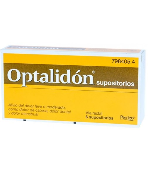 Optalidon Supositorios 6 unidades