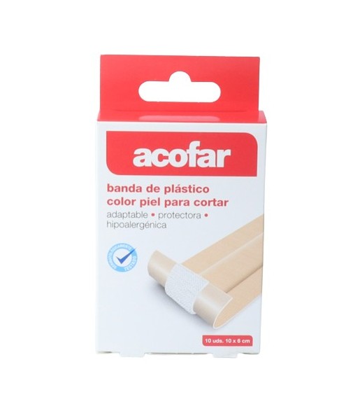 Acofar Tirita Plastic Band for Cutting Colored Leather 10x6cm 10 Units