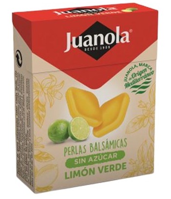 Juanola Perlas Balsámicas Sin Azúcar Sabor Limón Verde
