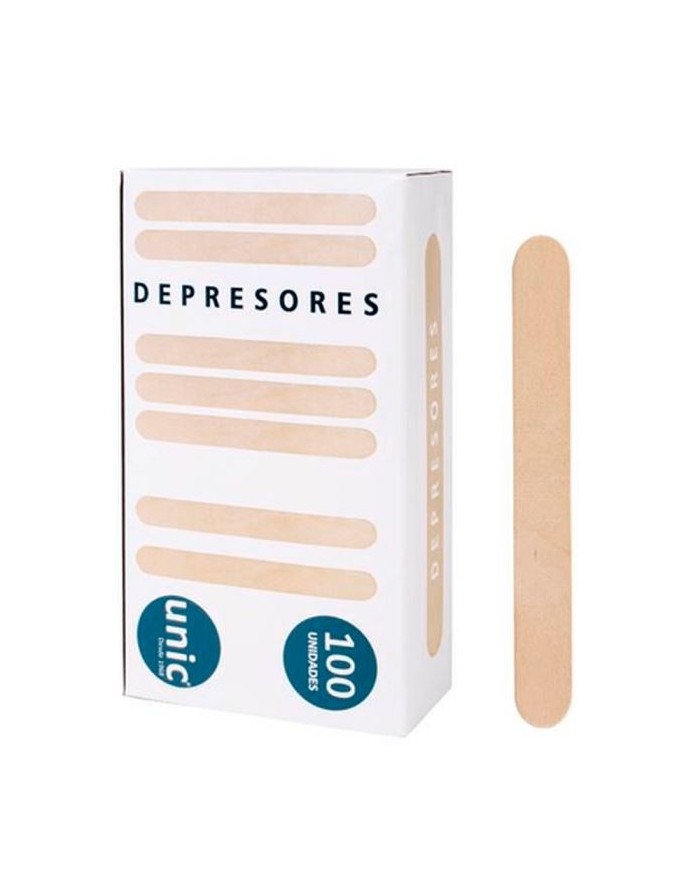 Depresores de Madera 100 Unidades