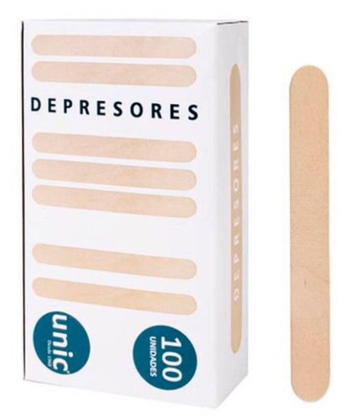 Depresores de Madera 100 Unidades
