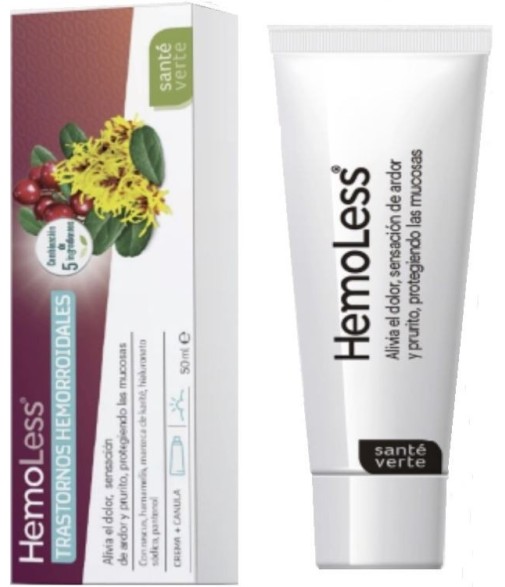 Hemoless Hemorrhoidal Disorders Cream + Cannula 50 ml