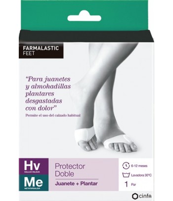 Farmalastic Protector Doble Juanete + Plantar Talla P