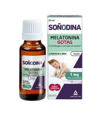 Angelini Soñodina Melatonina 1 mg Sabor Cereza Gotas 20 ml