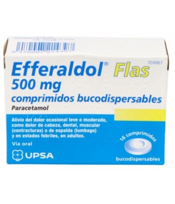 Efferaldol Flas 500 Miligramos 16 Comprimidos Bucodispersables