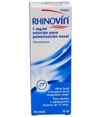 Rhinovin 0.1% Nebulizador Nasal 10 ml
