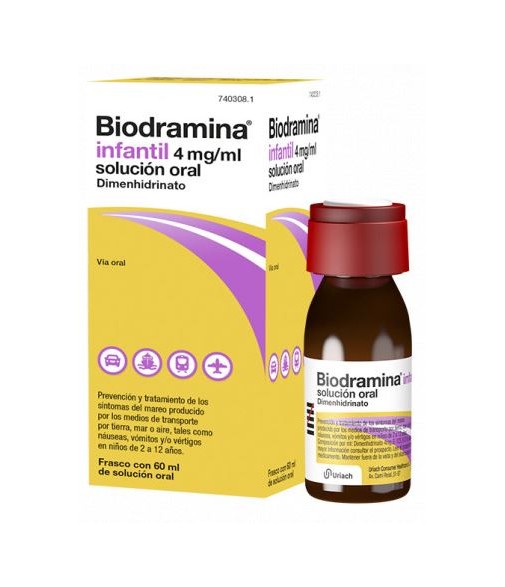 Biodramina Infantil Solución Oral 40 mg/ml