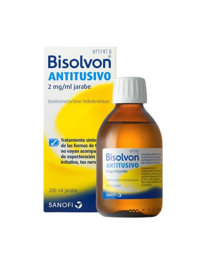 BISOLVON ANTITUSIVO 2 MG/ML JARABE, 1 frasco de 200 ml
