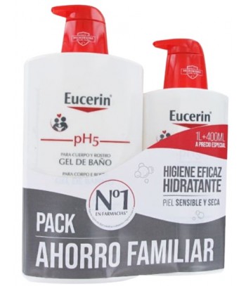 Eucerin PH5 Gel de Baño 1 Litro + 400 ml