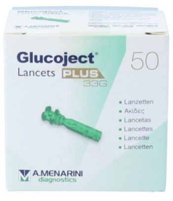 Menarini Diagnostics Glucojet Lancetas Plus 33 G 50 Unidades