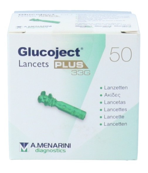 Menarini Diagnostics Glucojet Lancetas Plus 33 G 50 Unidades