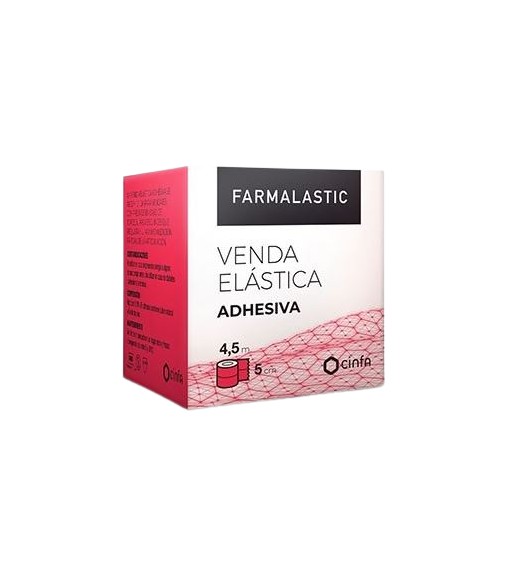 Farmalastic Venda Elastica Adhesiva 5 cm x 4,5 m
