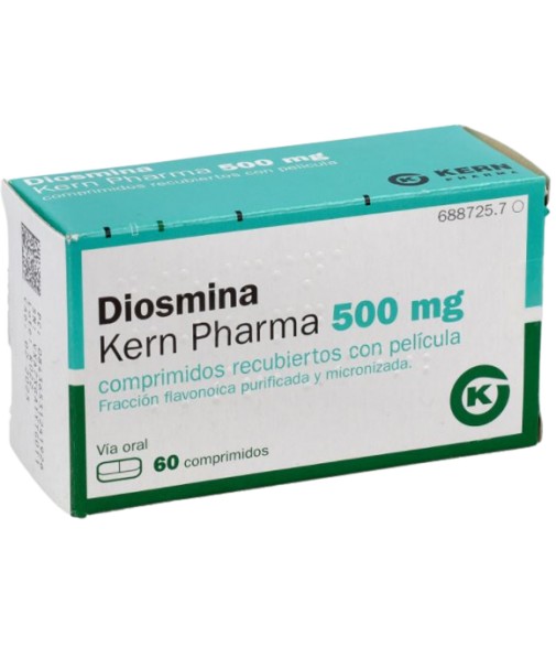 Diosmina Kern Pharma 500 mg 60 Comprimidos