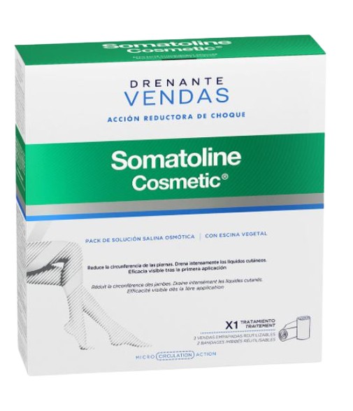 Somatoline Cosmetic Pack Vendas Reductoras Drenantes 140ml