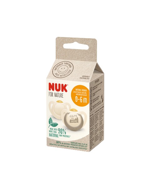 Nuk Chupete For Nature Latex 0-6 meses 2 Unidades - Farmaten