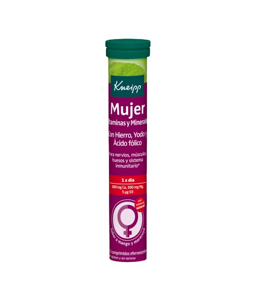 Kneipp Mujer Vitaminas y Minerales 15 Comprimidos Efervescentes